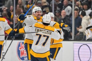 Predators beat the Sharks for the 15th straight time with a 6-3 victory