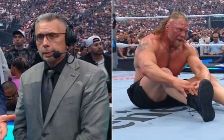 Michael Cole comments on Brock Lesnar’s status after seemingly retiring at WrestleMania 42