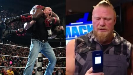 Brock Lesnar Sends a 6-Word Message Immediately After Attacking Oba Femi on WWE RAW