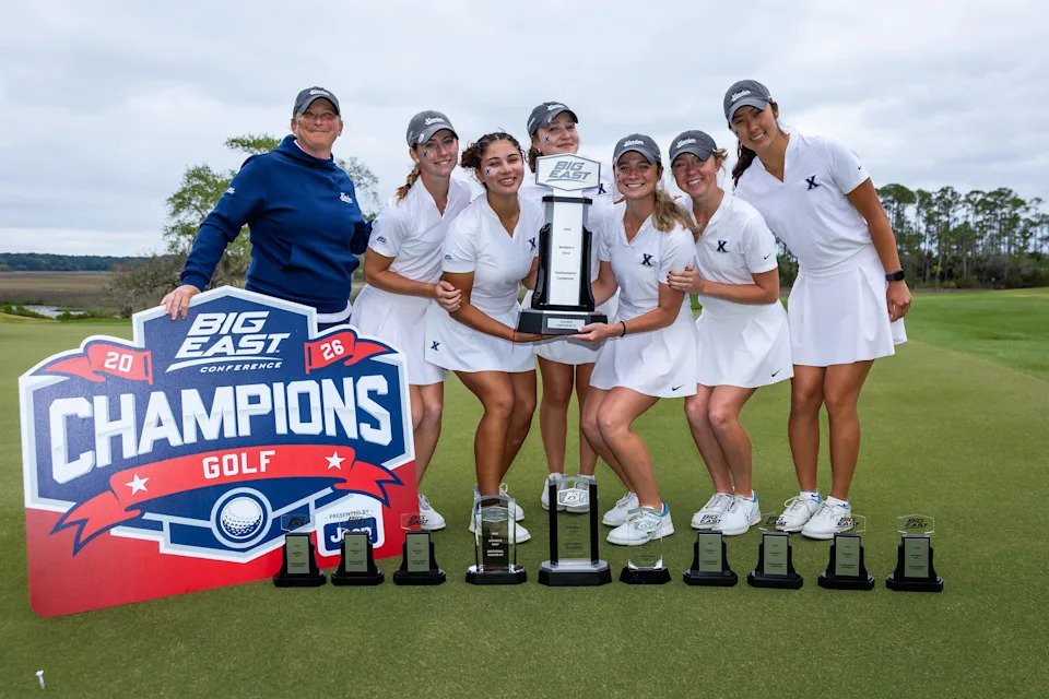 Xavier women's golf won its seventh straight Big East title on April 27, 2026.