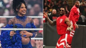 Bianca Belair sends a message to The Street Profits during WWE Saturday Night’s Main Event