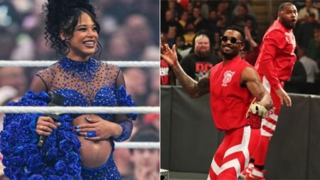Bianca Belair sends a message to The Street Profits during WWE Saturday Night’s Main Event