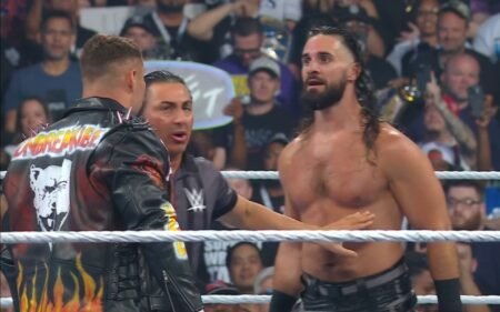 Something possibly concerning happened during Seth Rollins vs Bron Breakker at WWE Backlash 2026