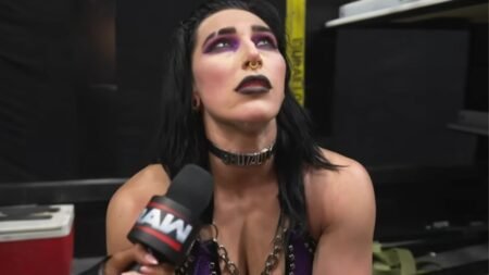 Watch: Rhea Ripley unable to walk; carried to the back at SNME 2026