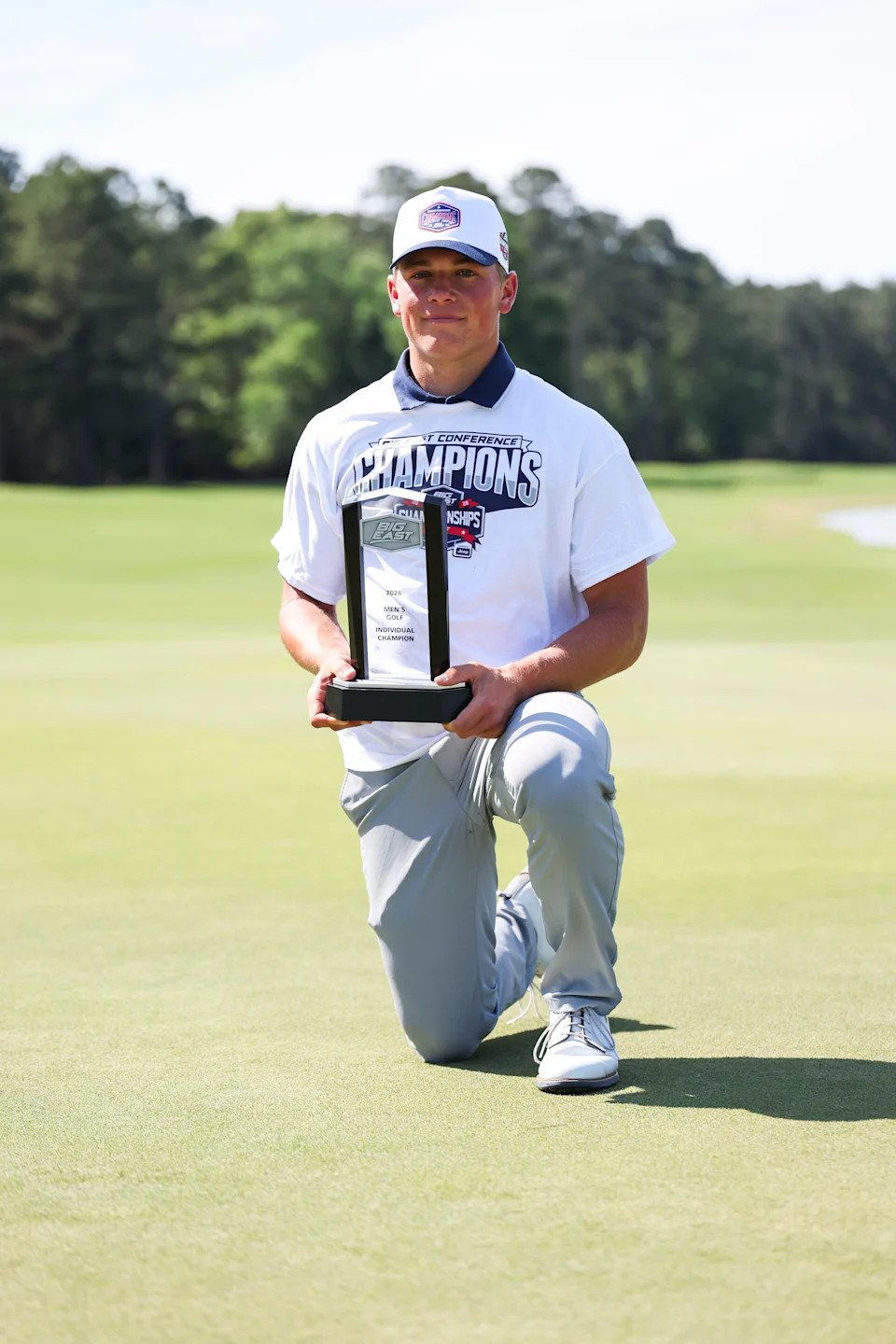 Xavier freshman Cayse Morgan, an Elder High School graduate, won medalist honors at the Big East Championships in South Carolina on Monday, May 4.