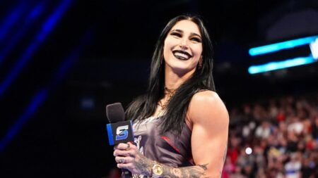 “B*tch” – Rhea Ripley goes off on an unscripted promo after massive win at WWE event