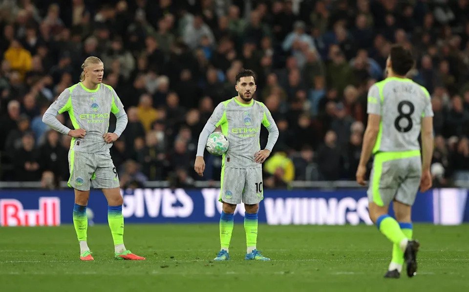 Man City were beginning to think about goal difference as they led Everton, only to throw the lead away (Reuters)