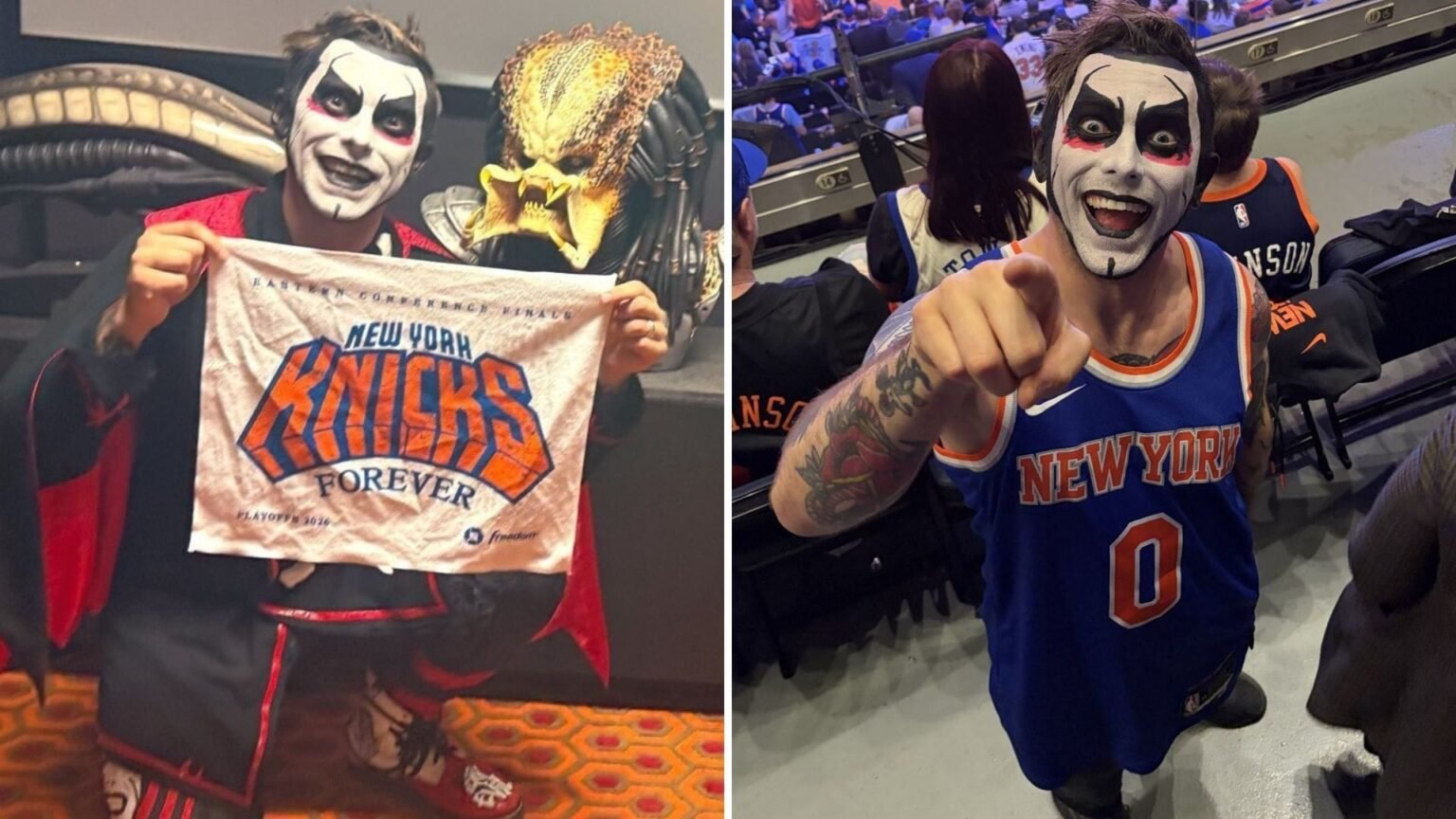 PHOTO: Danhausen ‘Gets His Flowers’ Following New York Knicks’ NBA Championship Win