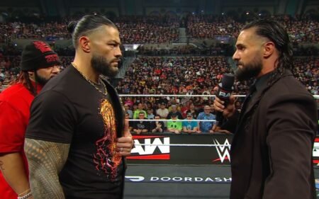 Huge retirement tease on WWE RAW in the main event between Roman Reigns and Seth Rollins