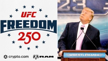 Hall of Famer President Donald Trump Makes WWE Style Entrance At UFC Freedom 250