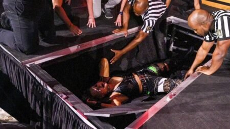 Scary Botch: WWE Star Falls Off The Top Rope; Ringside Concern Over Potential Injury