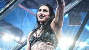 Rhea Ripley reacts to Liv Morgan and IYO SKY’s confrontation on WWE RAW