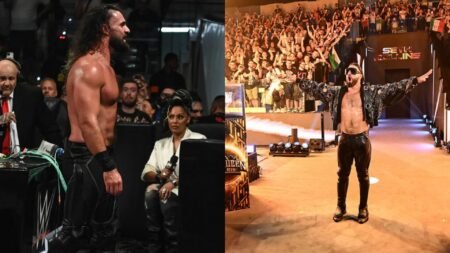 Watch: Seth Rollins takes out his opponent in brutal scene at WWE Madrid event