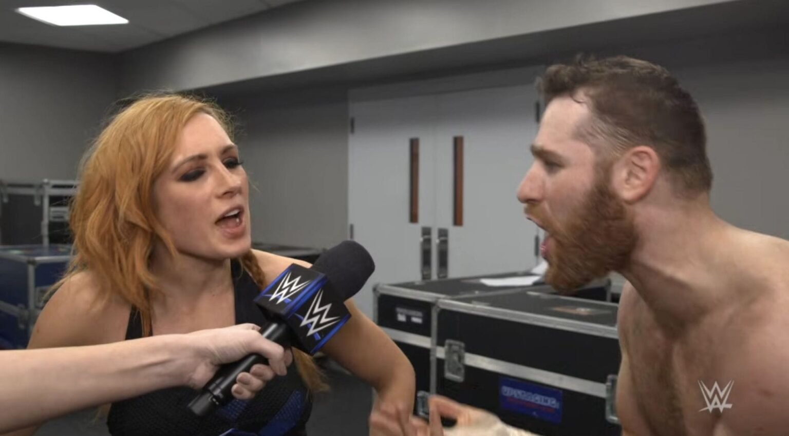 Becky Lynch sends a message after Sami Zayn loses the Undisputed WWE Championship on RAW