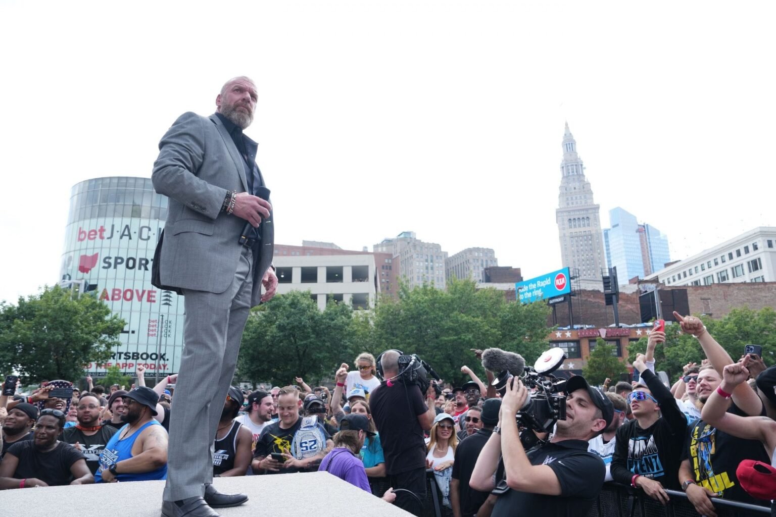 Triple H forced to step in as Cody Rhodes and CM Punk segment gets physical
