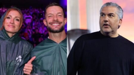 SPOTTED: WWE President Nick Khan with Finn Bálor & Becky Lynch