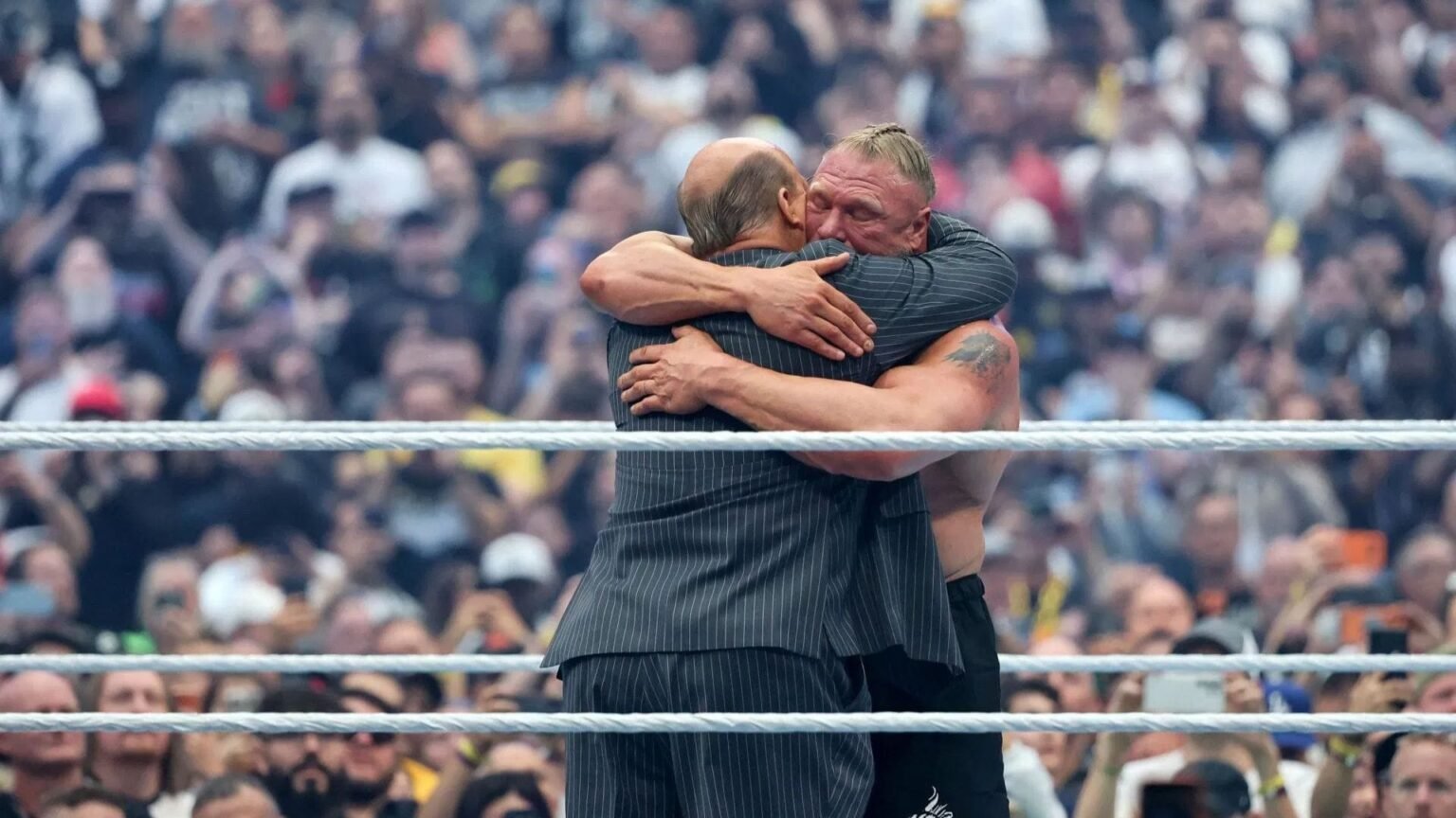 WATCH: Brock Lesnar & Paul Heyman Share Emotional Moment After SummerSlam
