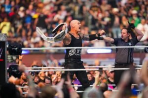 Baron Corbin Wins WWE Title Match, but Forced To Run Away