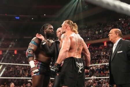 What happened backstage after Brock Lesnar vs. Oba Femi