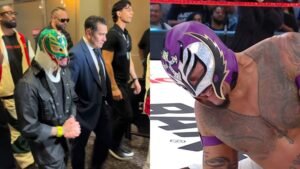 WATCH: Rey Mysterio Spotted In A Neck Brace At A Non-WWE Event After Being Destroyed By Former Tag Team Champion