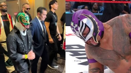 WATCH: Rey Mysterio Spotted In A Neck Brace At A Non-WWE Event After Being Destroyed By Former Tag Team Champion