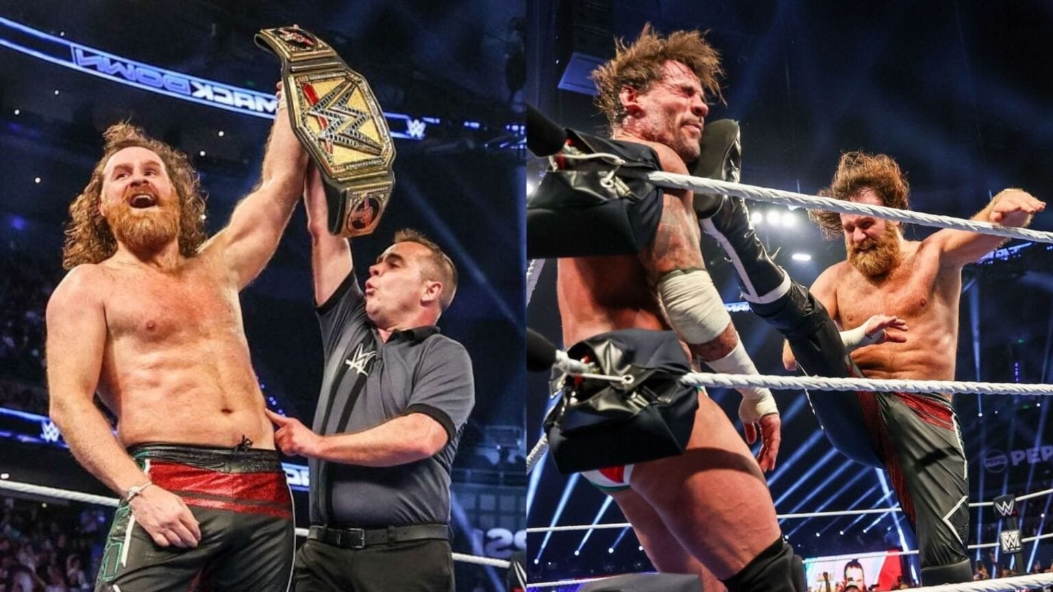 Sami Zayn is WWE Champion again; issues statement after shock CM Punk victory