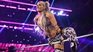 Tiffany Stratton provides an update after slipping off the ropes on her live stream