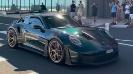 Lando Norris Drives Porsche 911 GT3 RS In Monaco